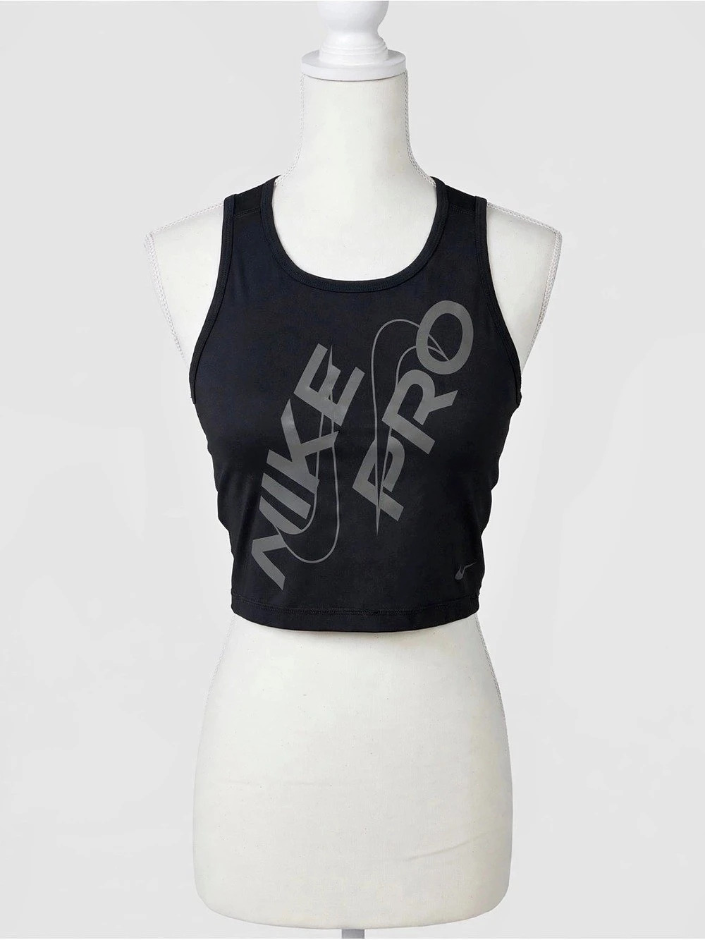 Nike Pro Dri-FIT Graphic Cropped Training Top Black